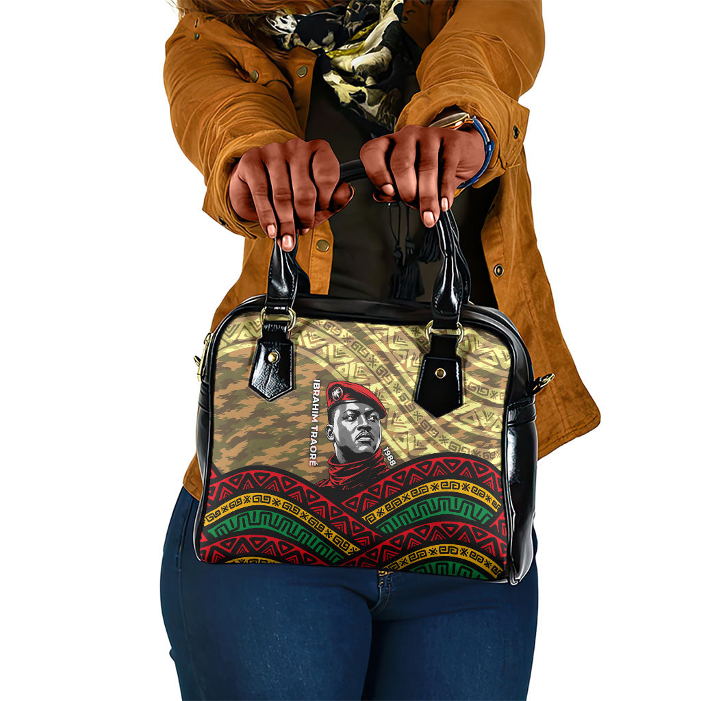 Ibrahim Traore Burkina Faso Shoulder Handbag West African Revolutionary Art