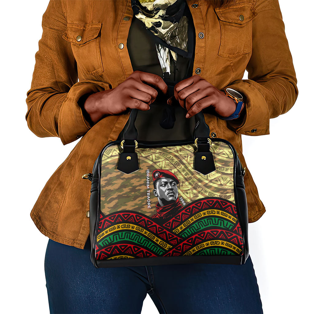Ibrahim Traore Burkina Faso Shoulder Handbag West African Revolutionary Art