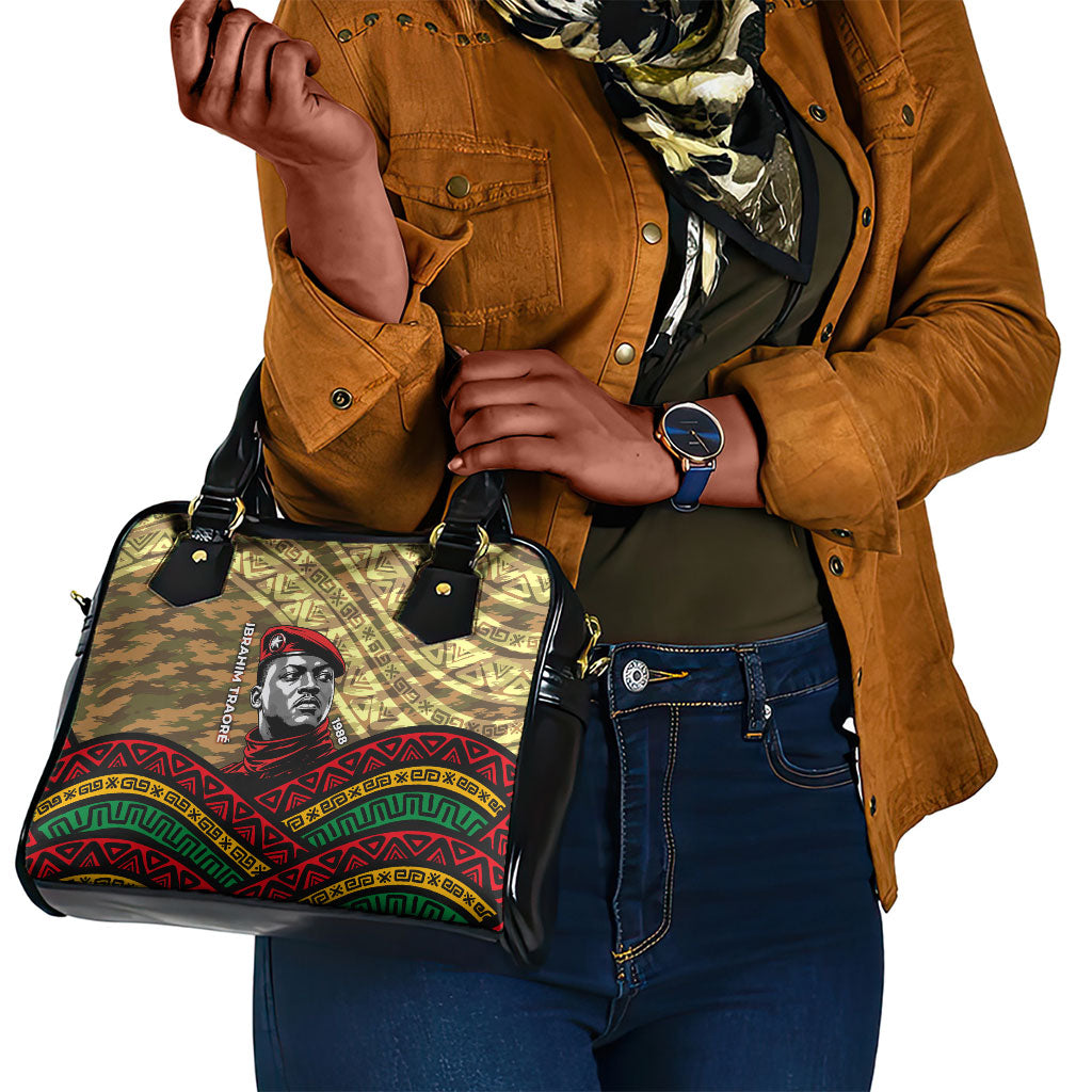 Ibrahim Traore Burkina Faso Shoulder Handbag West African Revolutionary Art