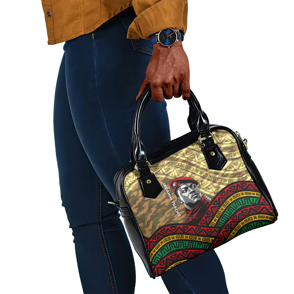 Ibrahim Traore Burkina Faso Shoulder Handbag West African Revolutionary Art