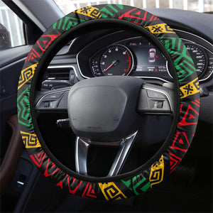Ibrahim Traore Burkina Faso Steering Wheel Cover West African Revolutionary Art