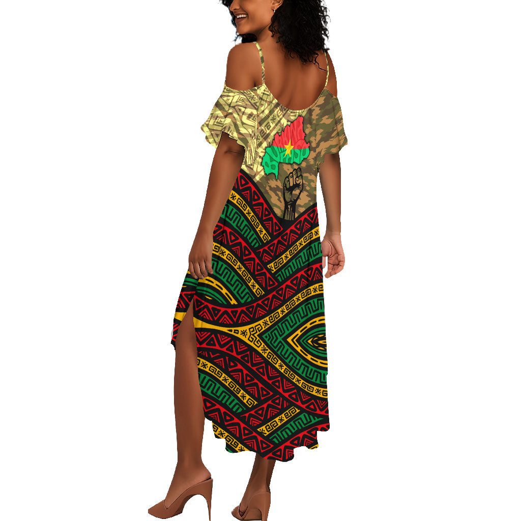 Ibrahim Traore Burkina Faso Summer Maxi Dress West African Revolutionary Art