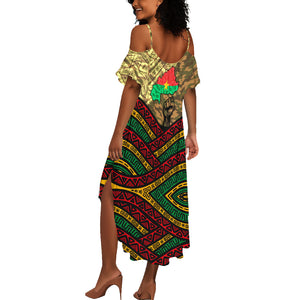 Ibrahim Traore Burkina Faso Summer Maxi Dress West African Revolutionary Art