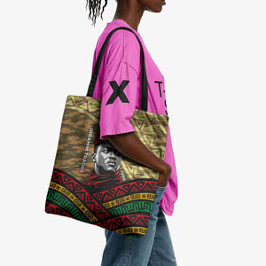 Ibrahim Traore Burkina Faso Tote Bag West African Revolutionary Art