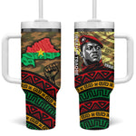 Ibrahim Traore Burkina Faso Tumbler With Handle West African Revolutionary Art