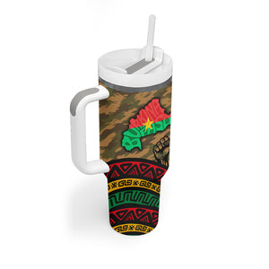 Ibrahim Traore Burkina Faso Tumbler With Handle West African Revolutionary Art