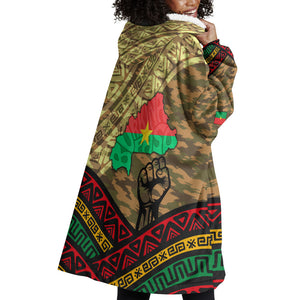 Ibrahim Traore Burkina Faso Wearable Blanket Hoodie West African Revolutionary Art