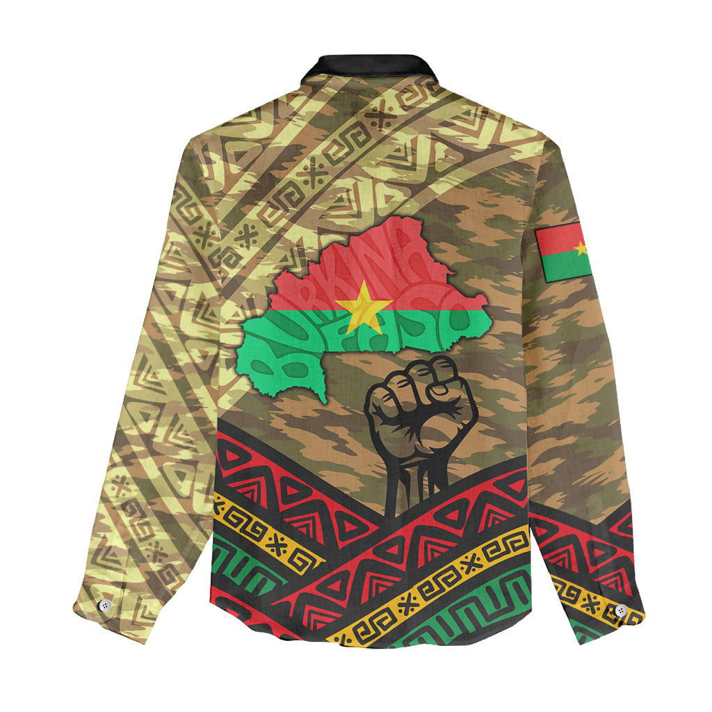 Ibrahim Traore Burkina Faso Women Casual Shirt West African Revolutionary Art