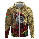 Ibrahim Traore Burkina Faso Zip Hoodie West African Revolutionary Art