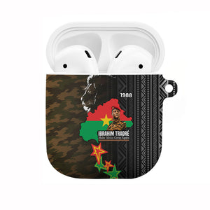 Ibrahim Traore Burkina Faso Make Africa Great Again AirPods Case West African Patriotic Military Tribal Patterns