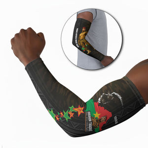 Ibrahim Traore Burkina Faso Make Africa Great Again Arm Sleeves West African Patriotic Military Tribal Patterns