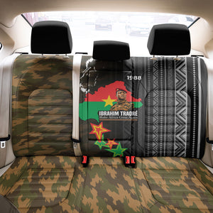 Ibrahim Traore Burkina Faso Make Africa Great Again Back Car Seat Cover West African Patriotic Military Tribal Patterns