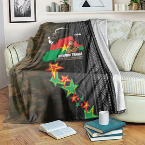 Ibrahim Traore Burkina Faso Make Africa Great Again Blanket West African Patriotic Military Tribal Patterns