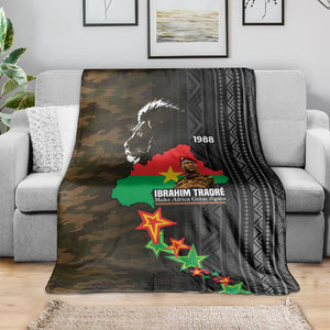 Ibrahim Traore Burkina Faso Make Africa Great Again Blanket West African Patriotic Military Tribal Patterns