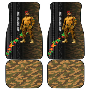 Ibrahim Traore Burkina Faso Make Africa Great Again Car Mats West African Patriotic Military Tribal Patterns