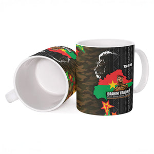 Ibrahim Traore Burkina Faso Make Africa Great Again Ceramic Mug West African Patriotic Military Tribal Patterns