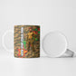 Ibrahim Traore Burkina Faso Make Africa Great Again Ceramic Mug West African Patriotic Military Tribal Patterns