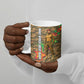 Ibrahim Traore Burkina Faso Make Africa Great Again Ceramic Mug West African Patriotic Military Tribal Patterns