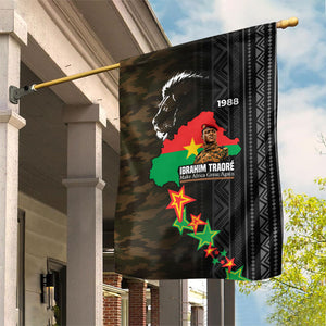 Ibrahim Traore Burkina Faso Make Africa Great Again Garden Flag West African Patriotic Military Tribal Patterns