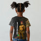 Ibrahim Traore Burkina Faso Make Africa Great Again Kid T shirt West African Patriotic Military Tribal Patterns