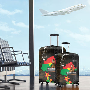 Ibrahim Traore Burkina Faso Make Africa Great Again Luggage Cover West African Patriotic Military Tribal Patterns