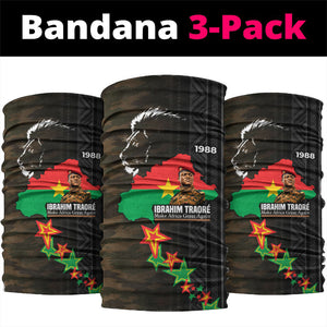 Ibrahim Traore Burkina Faso Make Africa Great Again Neck Gaiter West African Patriotic Military Tribal Patterns
