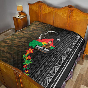 Ibrahim Traore Burkina Faso Make Africa Great Again Quilt West African Patriotic Military Tribal Patterns