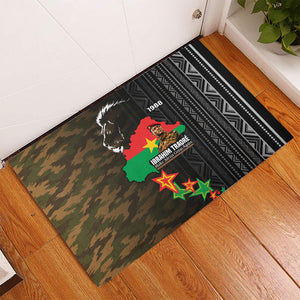 Ibrahim Traore Burkina Faso Make Africa Great Again Rubber Doormat West African Patriotic Military Tribal Patterns