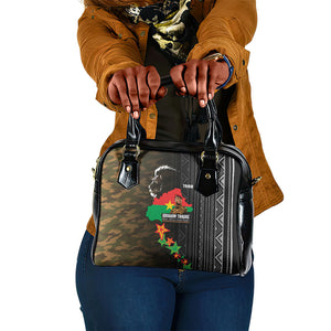 Ibrahim Traore Burkina Faso Make Africa Great Again Shoulder Handbag West African Patriotic Military Tribal Patterns