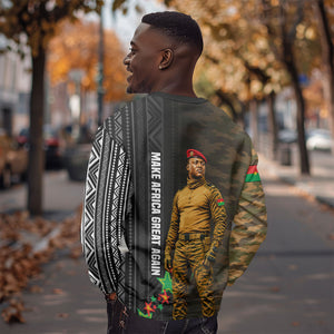 Ibrahim Traore Burkina Faso Make Africa Great Again Sweatshirt West African Patriotic Military Tribal Patterns