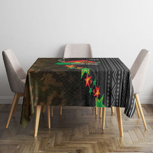 Ibrahim Traore Burkina Faso Make Africa Great Again Tablecloth West African Patriotic Military Tribal Patterns
