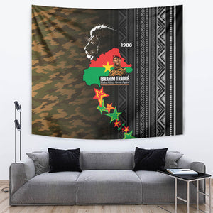 Ibrahim Traore Burkina Faso Make Africa Great Again Tapestry West African Patriotic Military Tribal Patterns