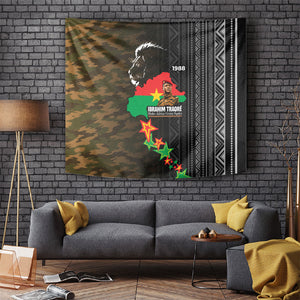 Ibrahim Traore Burkina Faso Make Africa Great Again Tapestry West African Patriotic Military Tribal Patterns