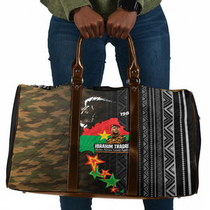 Ibrahim Traore Burkina Faso Make Africa Great Again Travel Bag West African Patriotic Military Tribal Patterns
