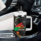 Ibrahim Traore Burkina Faso Make Africa Great Again Tumbler With Handle West African Patriotic Military Tribal Patterns