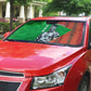 Ibrahim Traore Burkina Faso Fearless Leadership Auto Sun Shade West African Tribal Pattern And Patriotic Camo Art