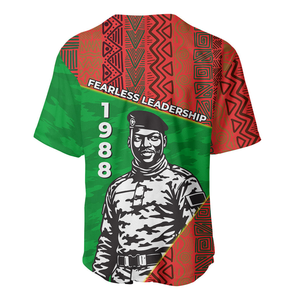 Ibrahim Traore Burkina Faso Fearless Leadership Baseball Jersey West African Tribal Pattern And Patriotic Camo Art