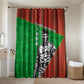 Ibrahim Traore Burkina Faso Fearless Leadership Bathroom Set West African Tribal Pattern And Patriotic Camo Art