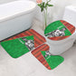 Ibrahim Traore Burkina Faso Fearless Leadership Bathroom Set West African Tribal Pattern And Patriotic Camo Art
