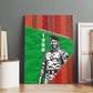 Ibrahim Traore Burkina Faso Fearless Leadership Canvas Wall Art West African Tribal Pattern And Patriotic Camo Art