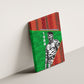 Ibrahim Traore Burkina Faso Fearless Leadership Canvas Wall Art West African Tribal Pattern And Patriotic Camo Art