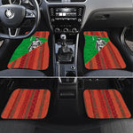 Ibrahim Traore Burkina Faso Fearless Leadership Car Mats West African Tribal Pattern And Patriotic Camo Art