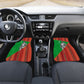 Ibrahim Traore Burkina Faso Fearless Leadership Car Mats West African Tribal Pattern And Patriotic Camo Art
