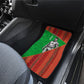 Ibrahim Traore Burkina Faso Fearless Leadership Car Mats West African Tribal Pattern And Patriotic Camo Art