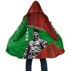 Ibrahim Traore Burkina Faso Fearless Leadership Cloak West African Tribal Pattern And Patriotic Camo Art