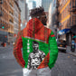 Ibrahim Traore Burkina Faso Fearless Leadership Hoodie West African Tribal Pattern And Patriotic Camo Art
