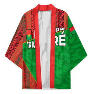 Ibrahim Traore Burkina Faso Fearless Leadership Kimono West African Tribal Pattern And Patriotic Camo Art