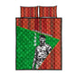 Ibrahim Traore Burkina Faso Fearless Leadership Quilt Bed Set West African Tribal Pattern And Patriotic Camo Art