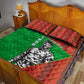 Ibrahim Traore Burkina Faso Fearless Leadership Quilt Bed Set West African Tribal Pattern And Patriotic Camo Art