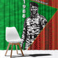 Ibrahim Traore Burkina Faso Fearless Leadership Window Curtain West African Tribal Pattern And Patriotic Camo Art